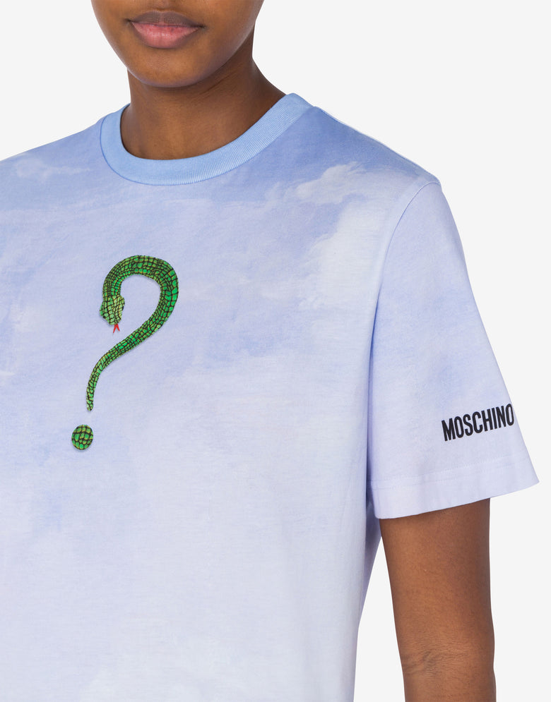 有机针织 T 恤Lunar New Year 天蓝色 Moschino 3