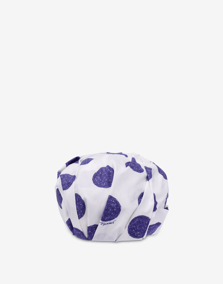 Turbante de algodón Biro Lunares Blanco Moschino 1