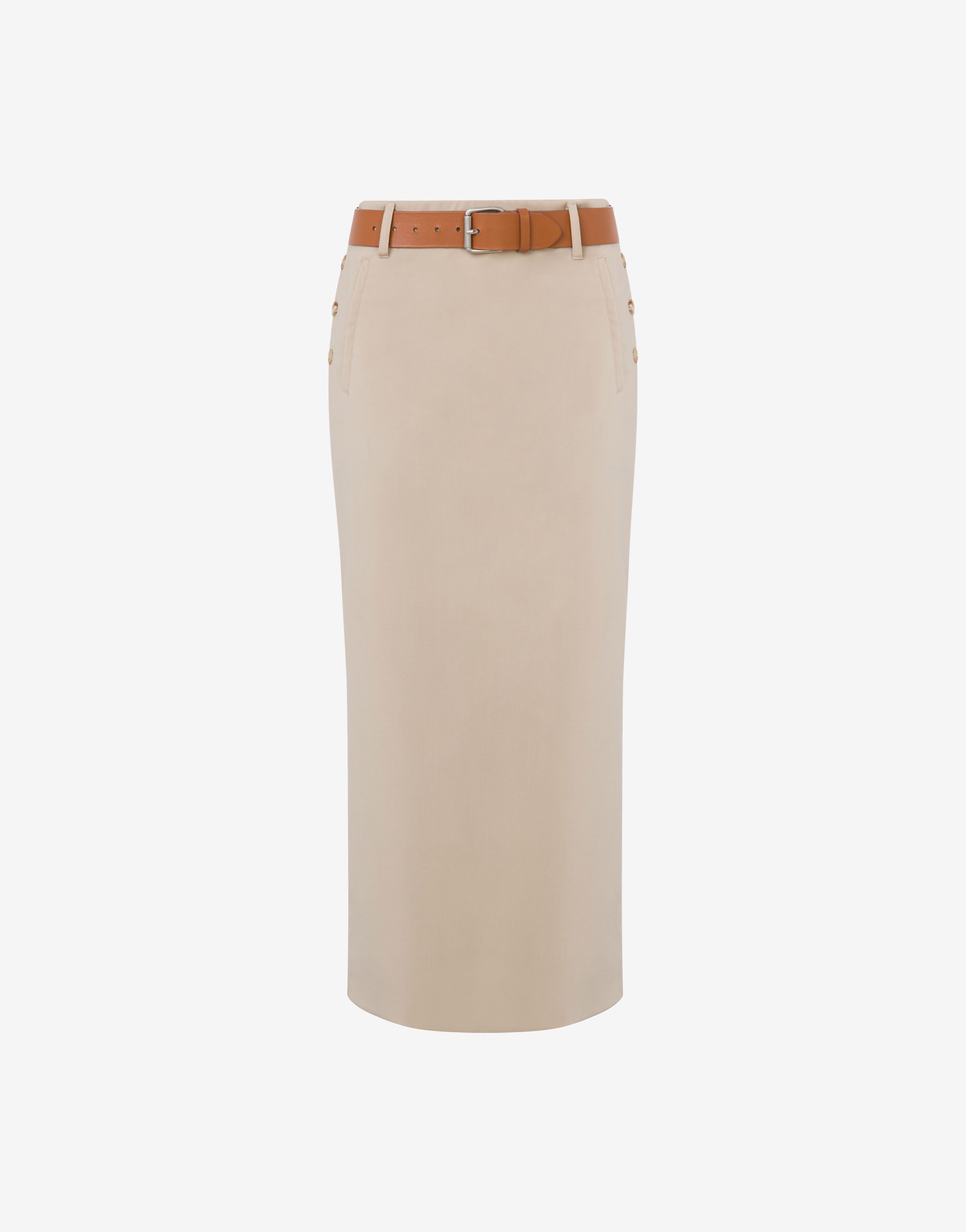 ミニスカート MOSCHINO Women Mid Skirts 01130450 1002 WHITE 45435426-1_2.jpg