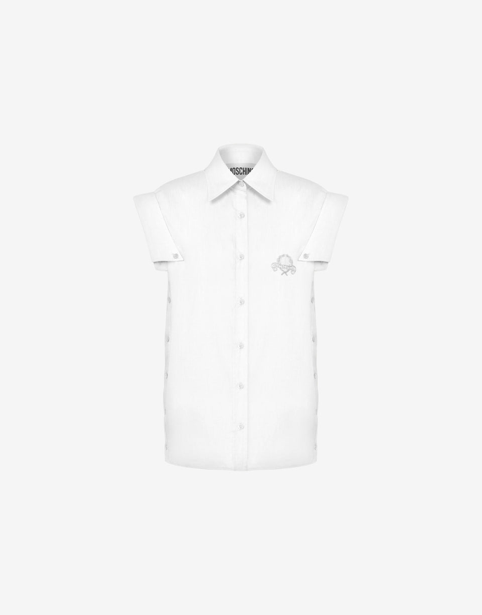 Camiseta sin mangas Multi Collars Blanco Moschino 0