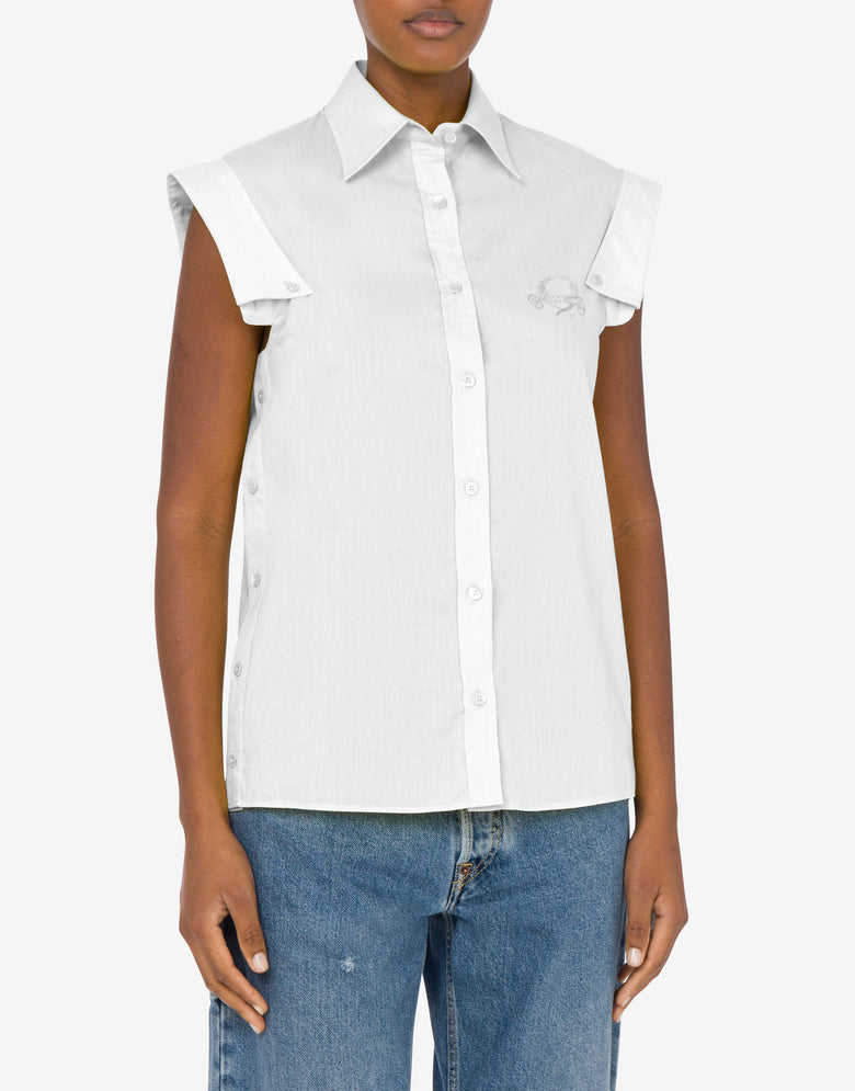Camiseta sin mangas Multi Collars Blanco Moschino 1