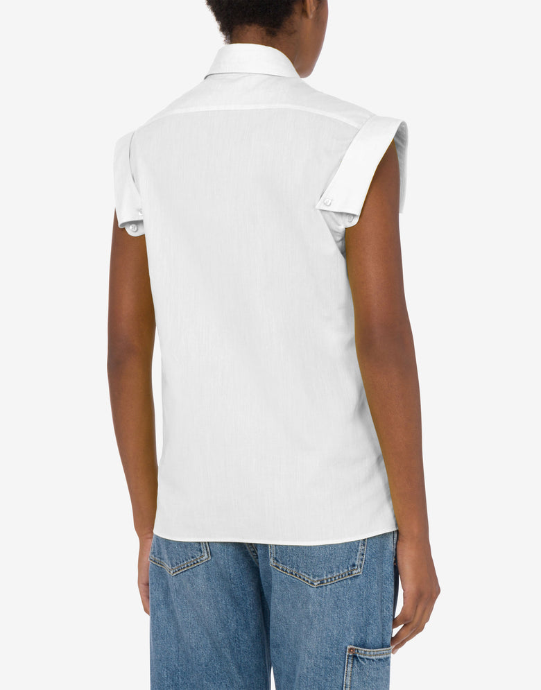 Camiseta sin mangas Multi Collars Blanco Moschino 2