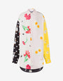 Silk Twill Shirt Patchwork