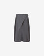 Wool Pinstripe Bermuda Shorts Office Inspiration