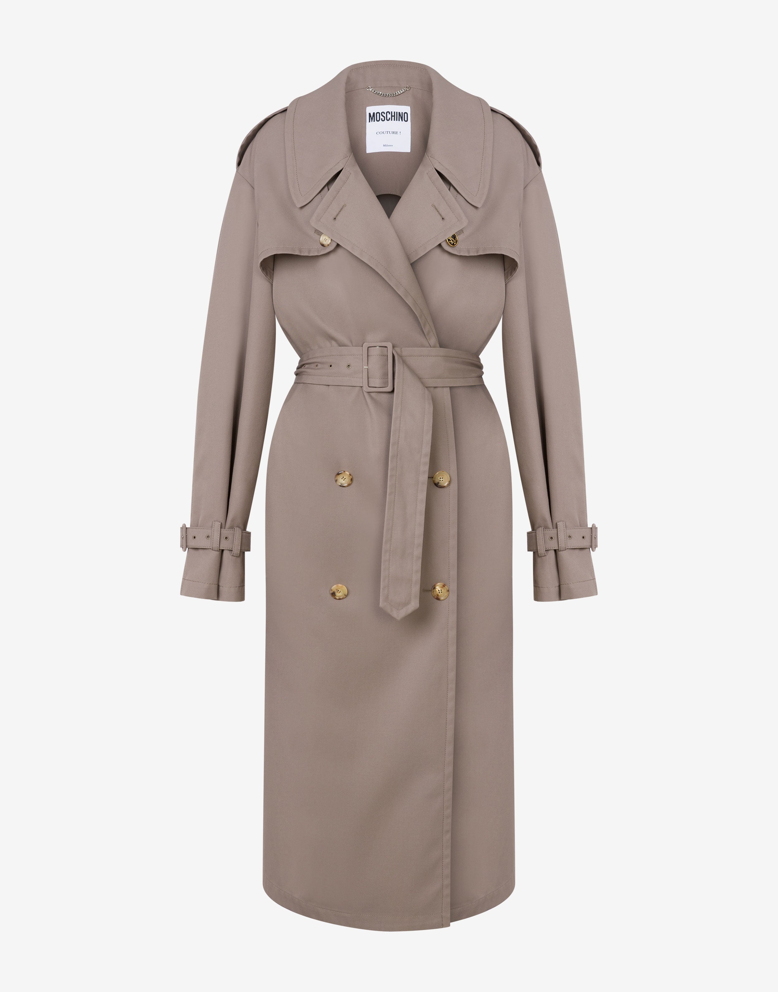 Gabardina de algodón y nailon