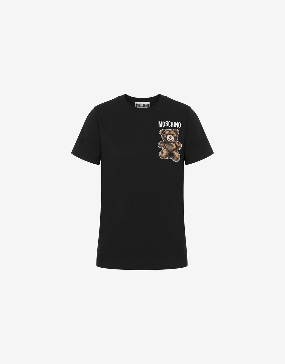 有机针织 T 恤Little Teddy Bear 黑色 Moschino 0