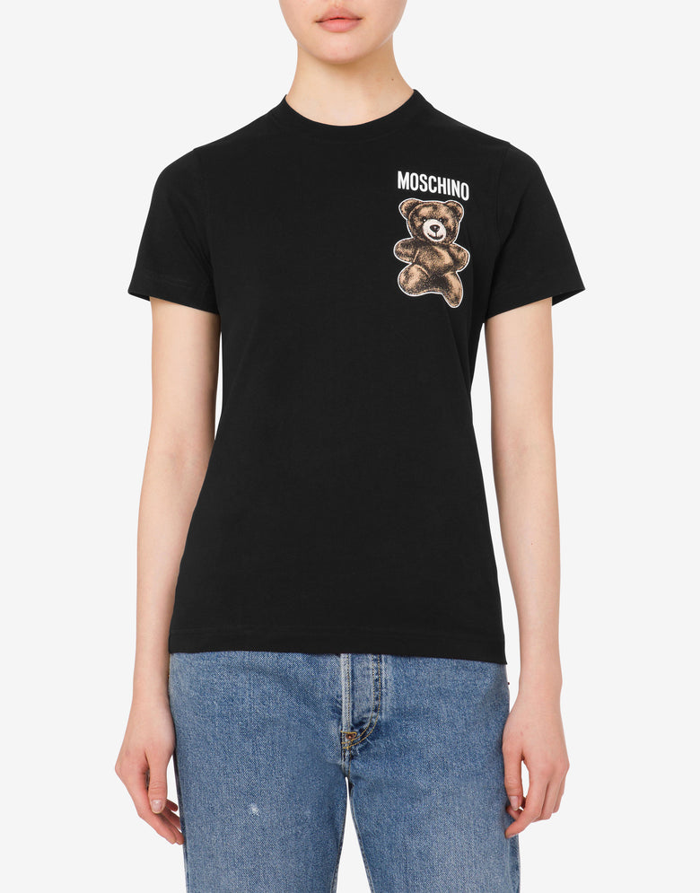 有机针织 T 恤Little Teddy Bear 黑色 Moschino 1