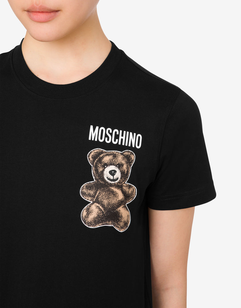 有机针织 T 恤Little Teddy Bear 黑色 Moschino 3