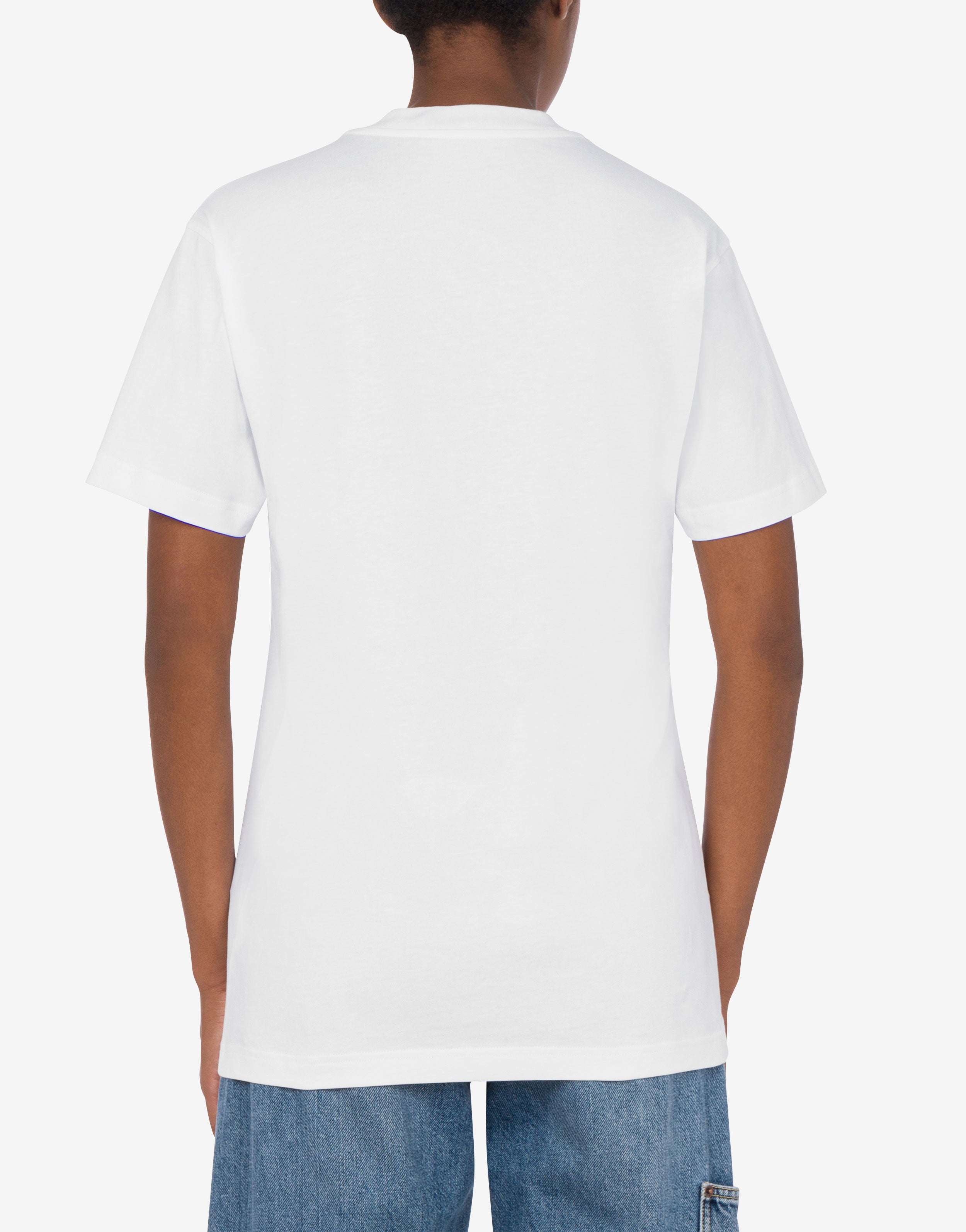 Organic Jersey T-shirt Goose Print | Moschino