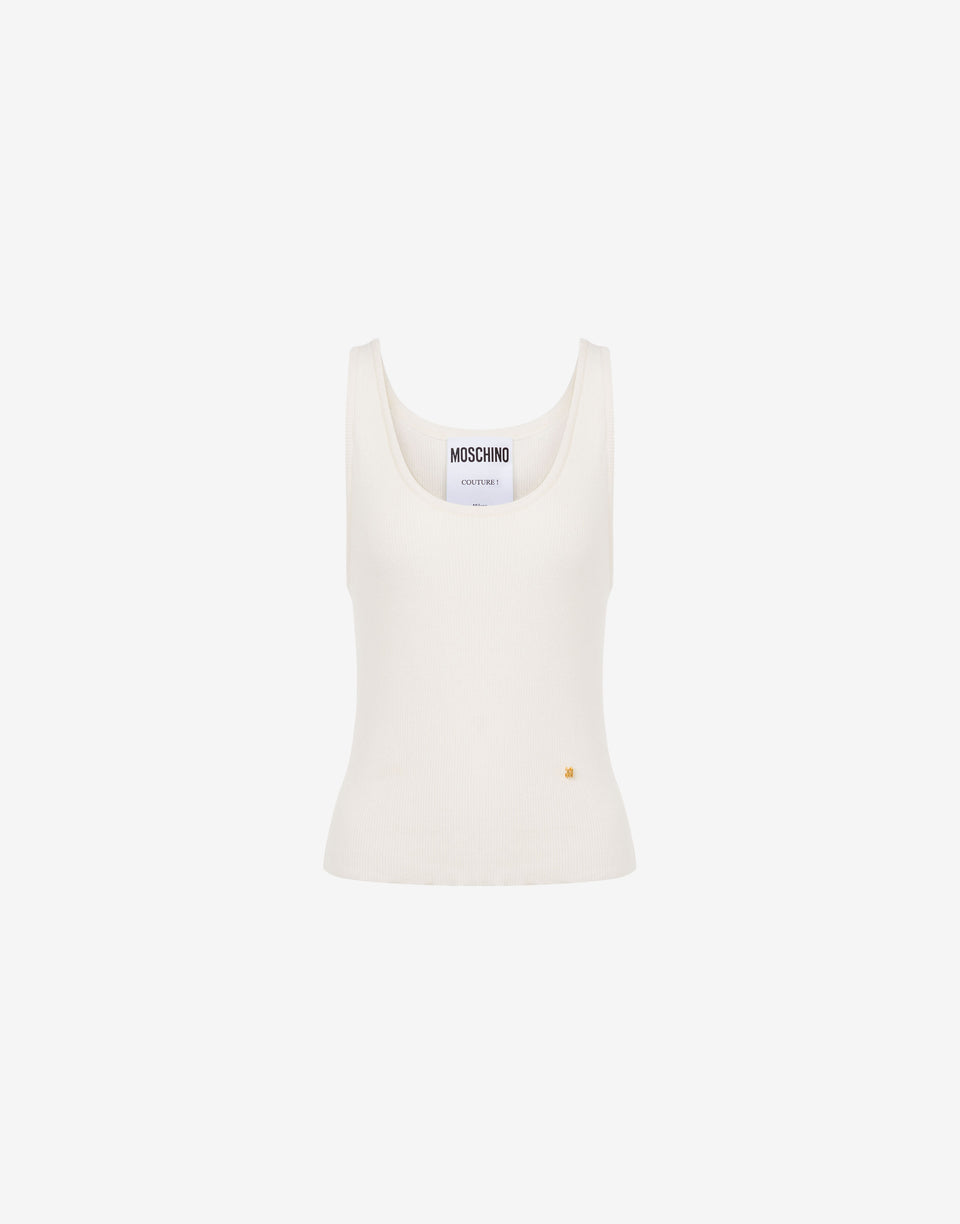 Camiseta de punto Golden M Marfil Moschino 0