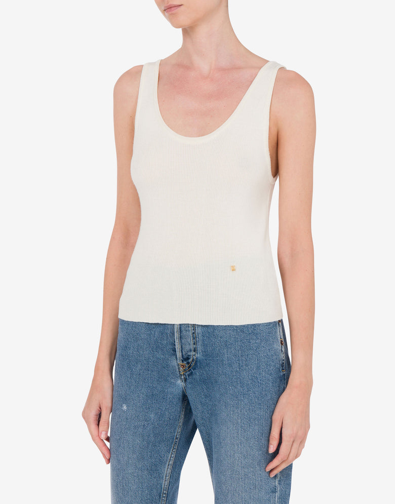 Camiseta de punto Golden M Marfil Moschino 1