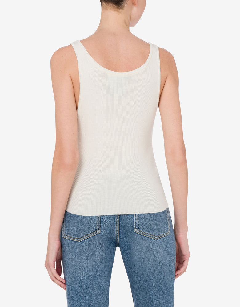 Camiseta de punto Golden M Marfil Moschino 2