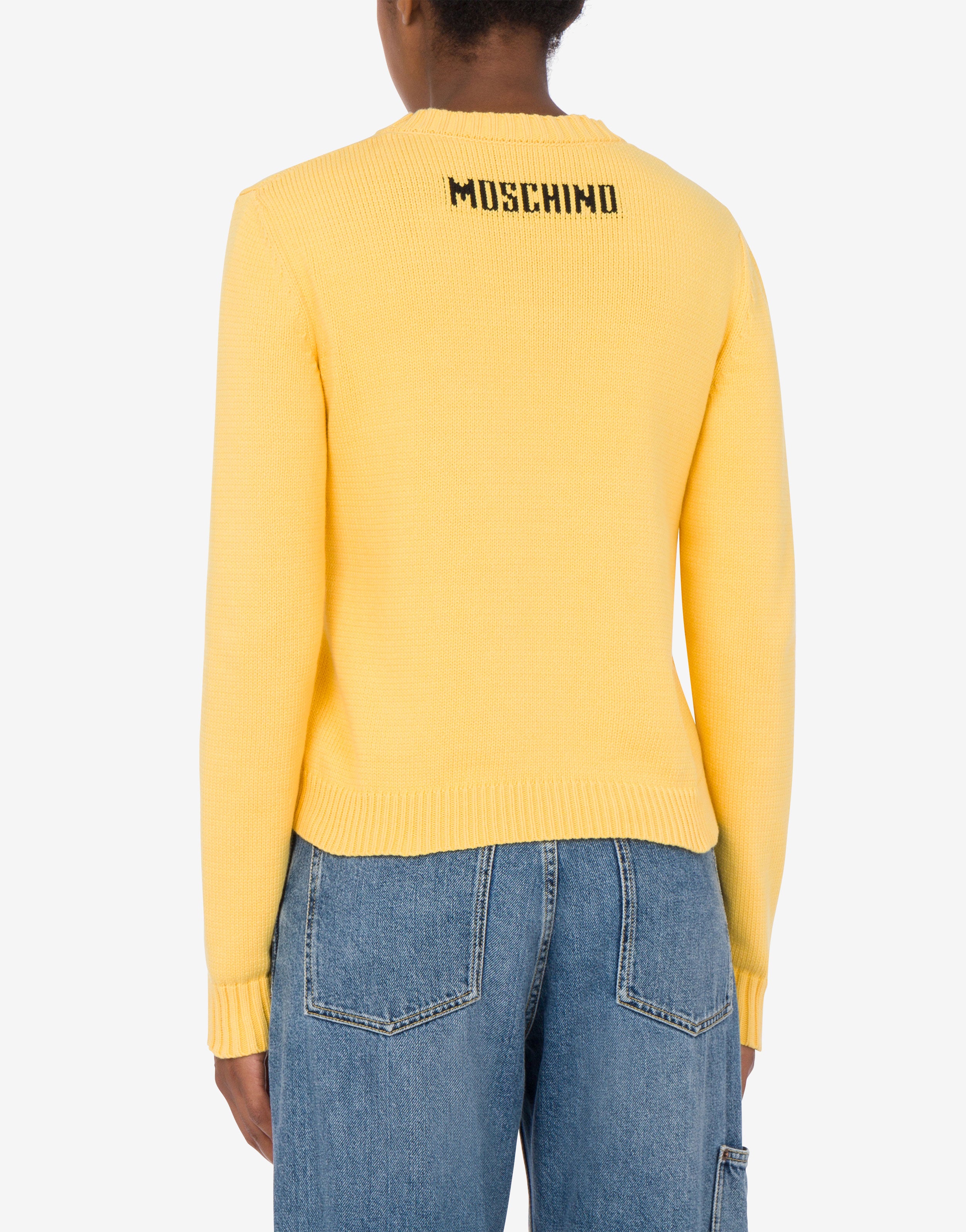 MOSCHINO イエロー コットンニットタンクトップ Smiley® Organic Cotton Sweatshirt | Moschino