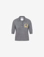 Knit Polo Shirt Laurel Crown Logo