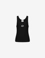 Stretch Cotton Tank Top Laurel Crown Logo