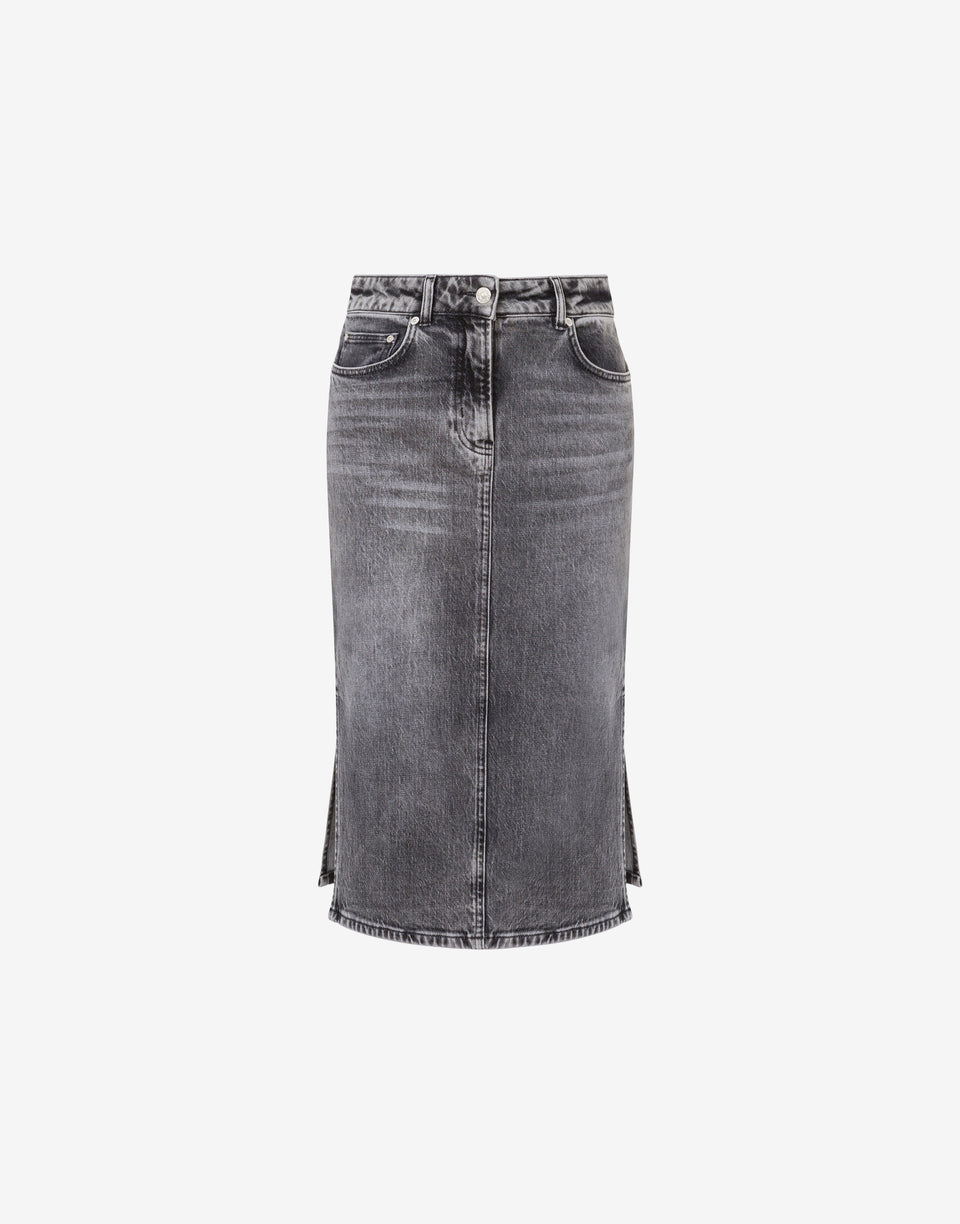 弹力牛仔裙 深灰色 Moschino Jeans 0