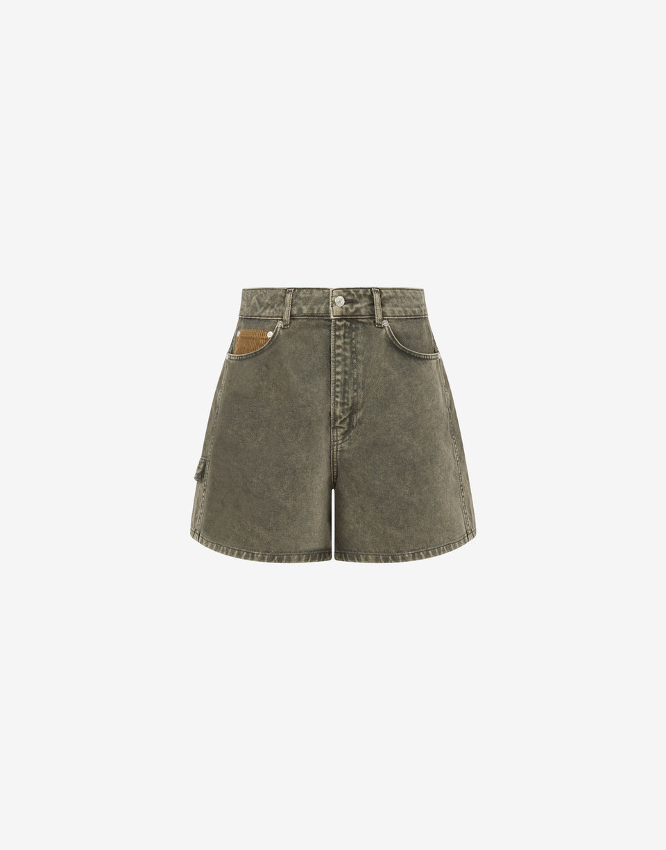 Vintage denim bermuda shorts Dark grey Moschino Jeans 0