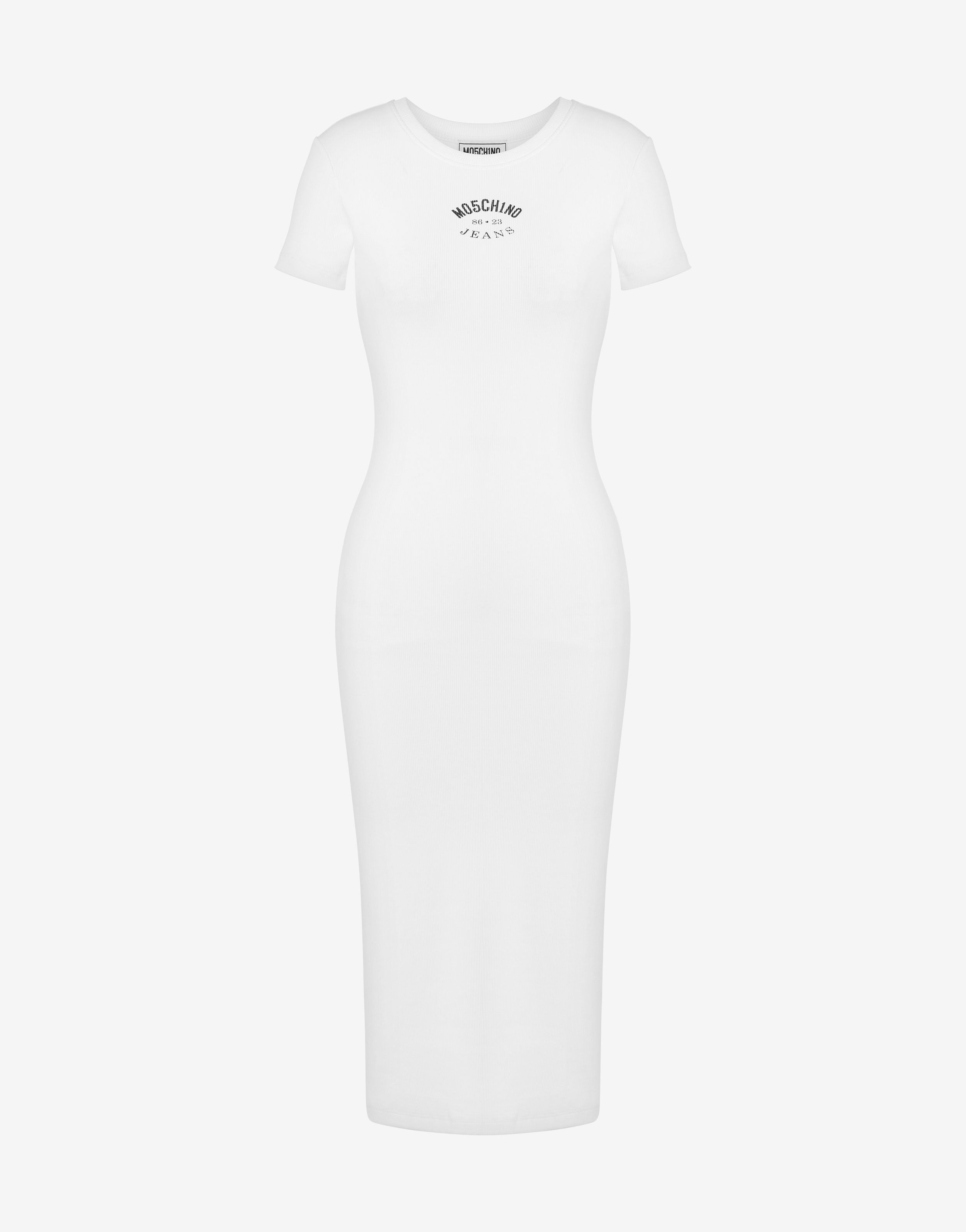 ワンピース MOSCHINO JEANS Woman Dress White Stretch cotton dress Moschino Jeans | Moschino