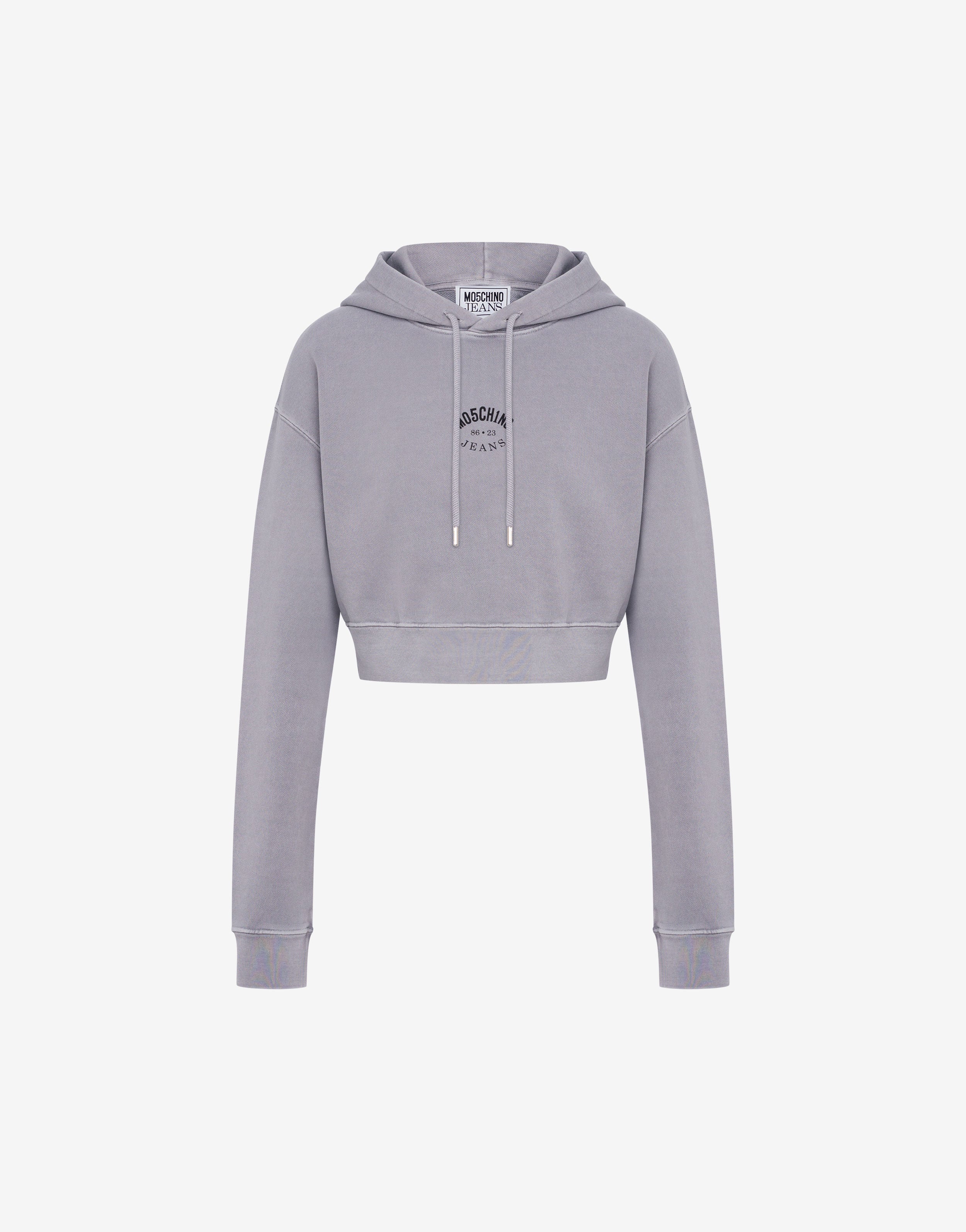 Cropped cotton sweatshirt