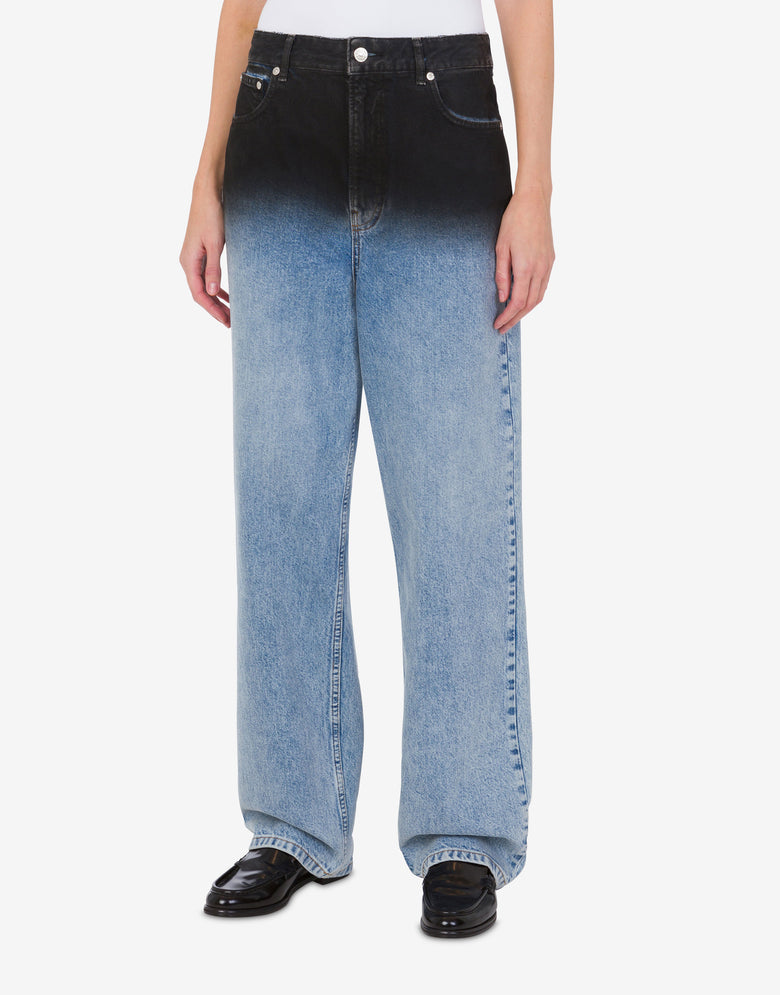Degradé denim pants Blue Denim Moschino Jeans 1