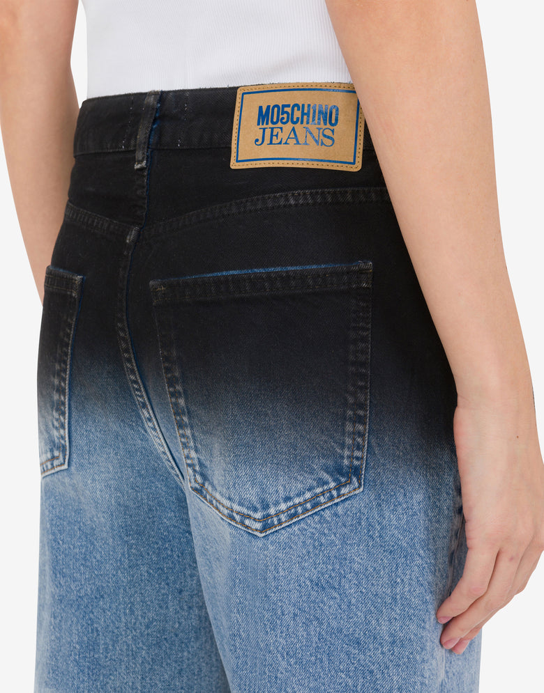Degradé denim pants Blue Denim Moschino Jeans 3