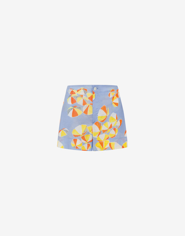 Voile shorts Beach Umbrella Azure Moschino Jeans 0