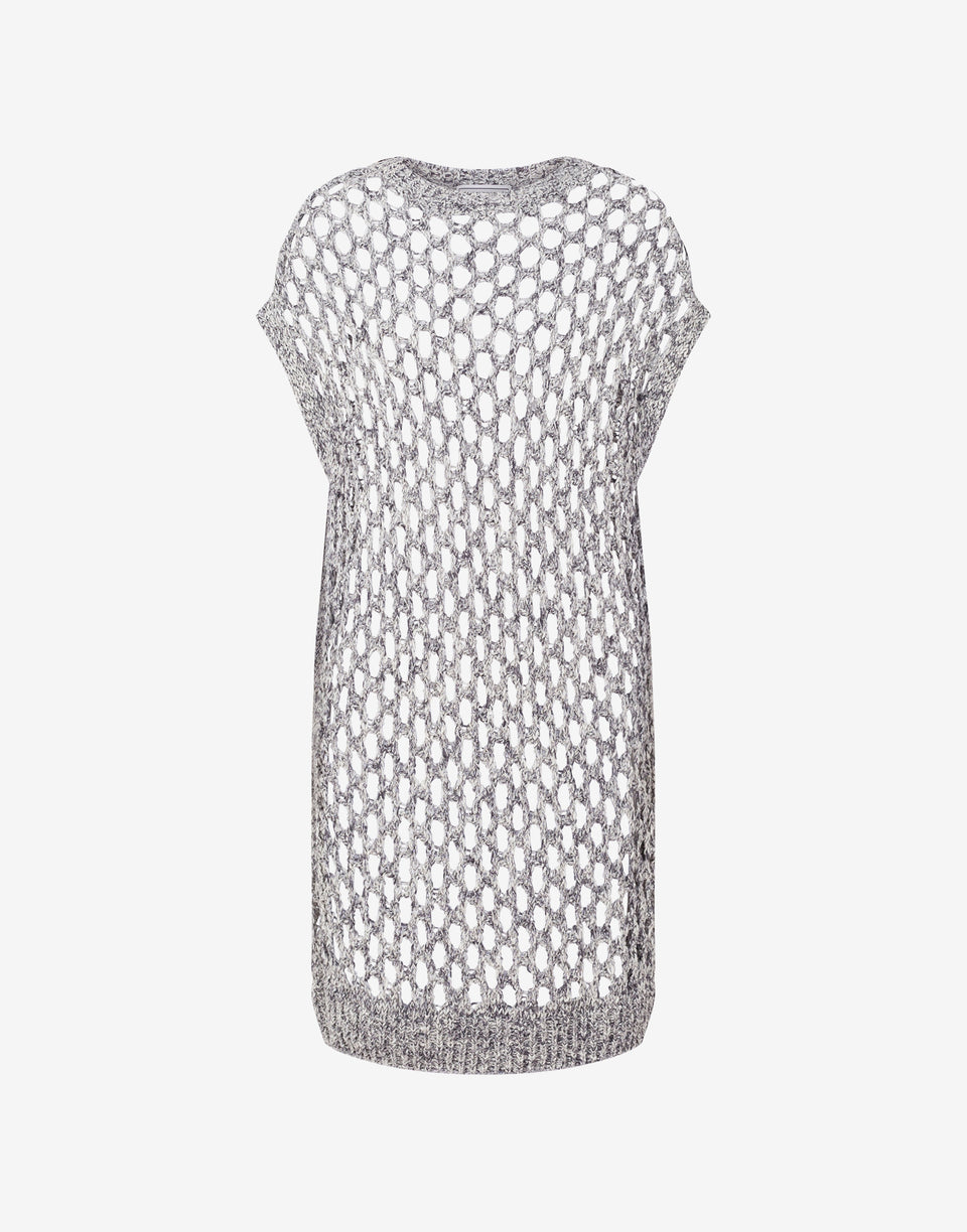 Vestido de punto perforado Negro Moschino Jeans 0