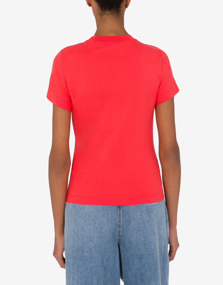 带徽标的针织 T 恤 红色 Moschino Jeans 2