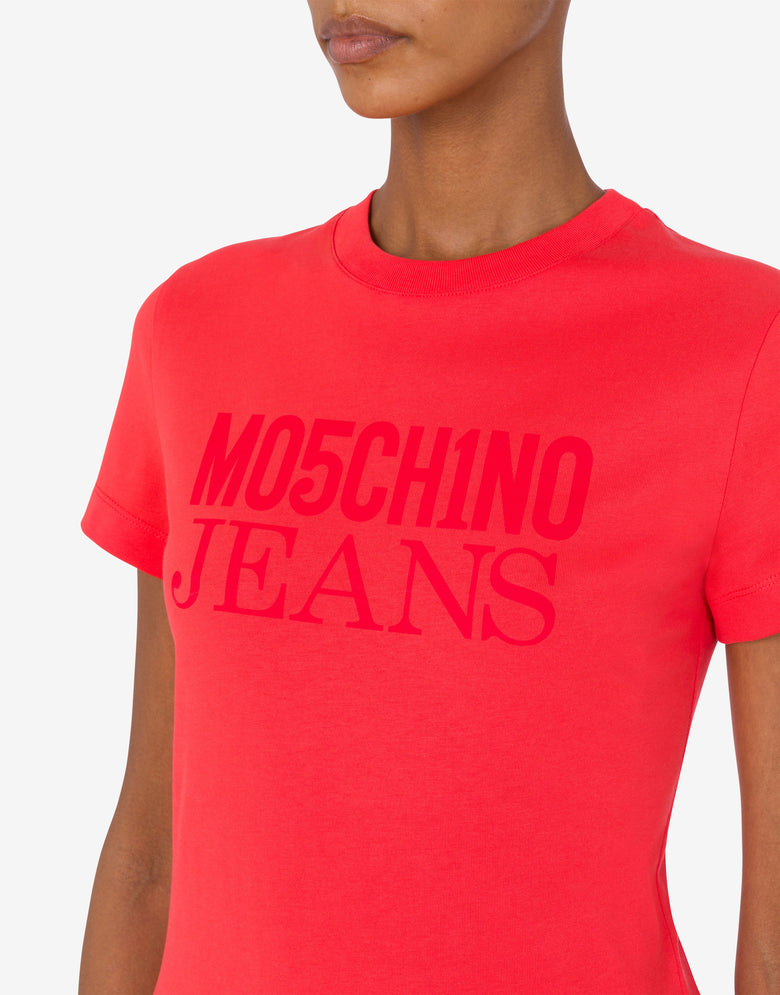 带徽标的针织 T 恤 红色 Moschino Jeans 3