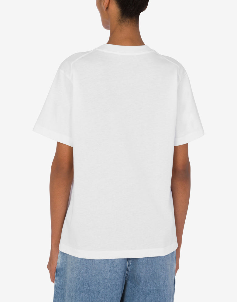 Jersey T-shirt Urban Logo White Moschino Jeans 2