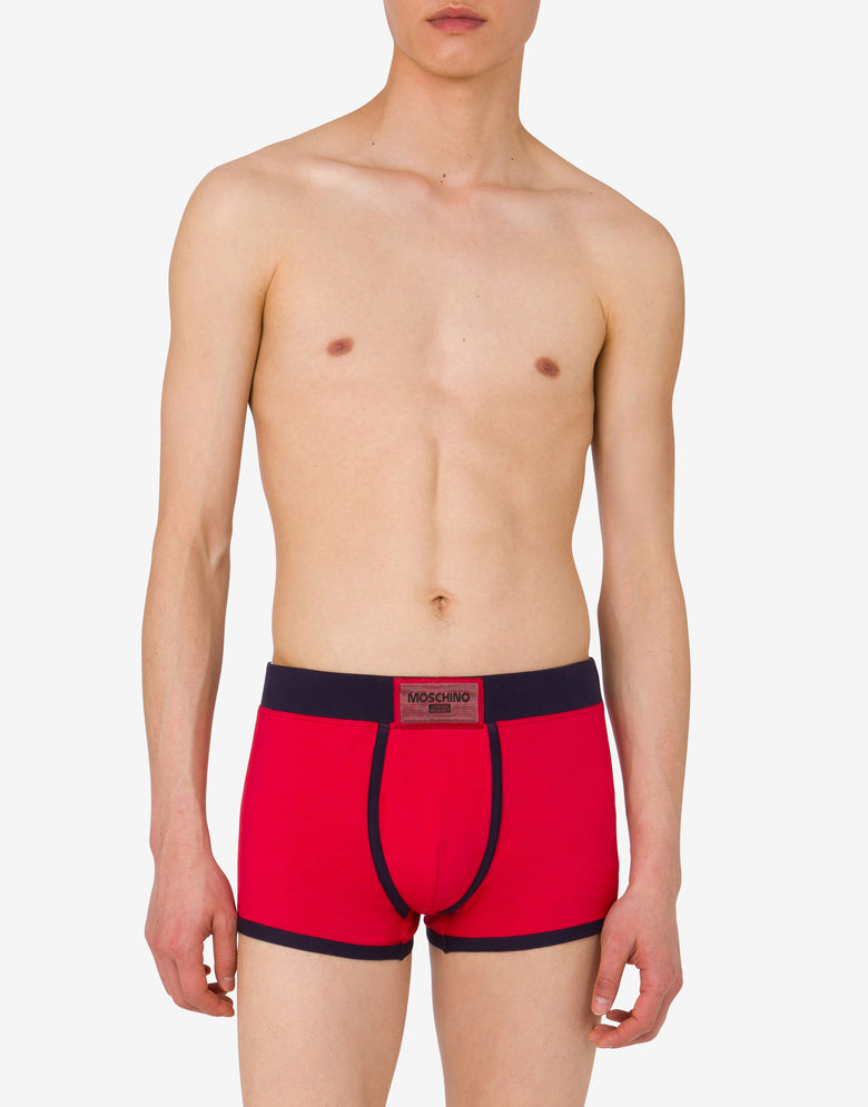 Calzoncillos de punto de algodón Rojo Moschino 1