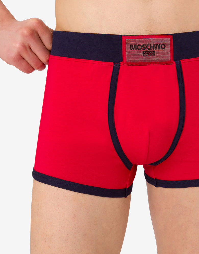 Calzoncillos de punto de algodón Rojo Moschino 3