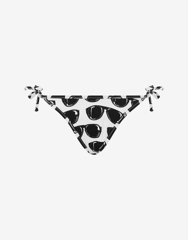 Allover Sunglasses Swim Briefs White Moschino 0