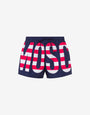 Swim boxer Striped Lettering Logo