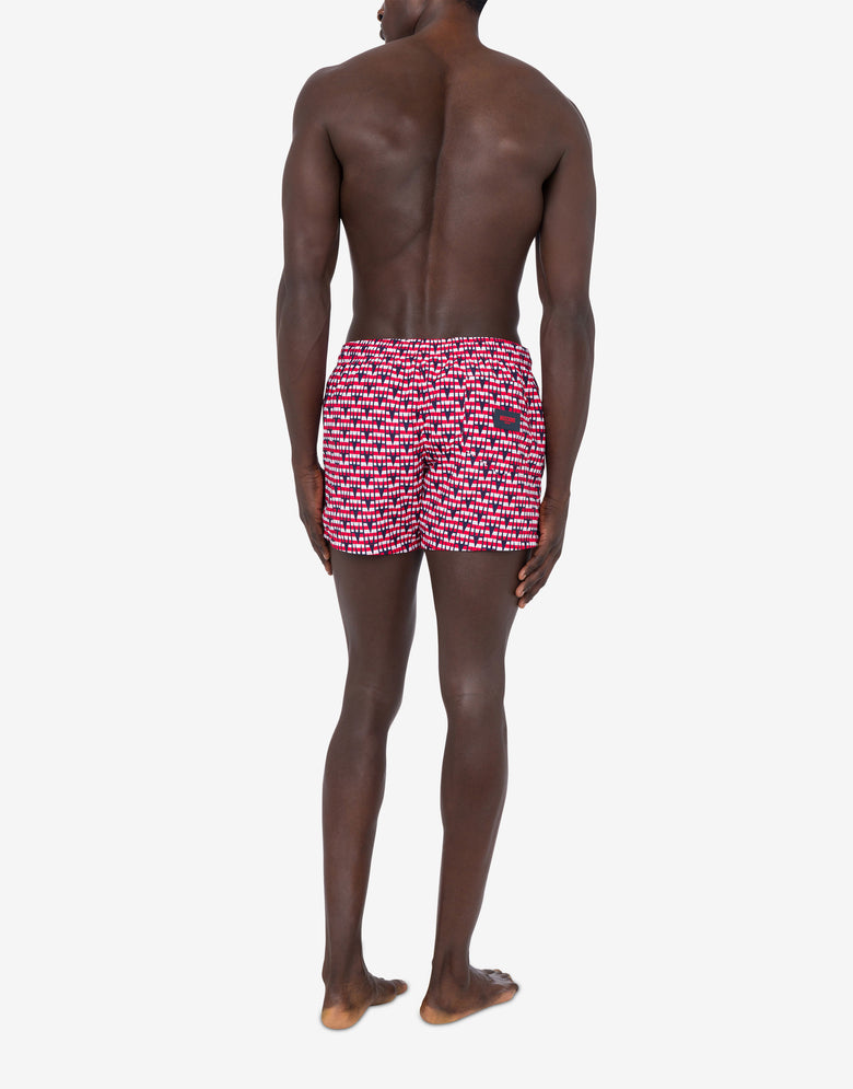 Beach Boxer M Print Azul oscuro Moschino 2