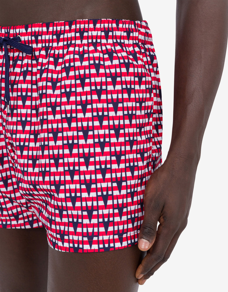 Beach Boxer M Print Azul oscuro Moschino 3