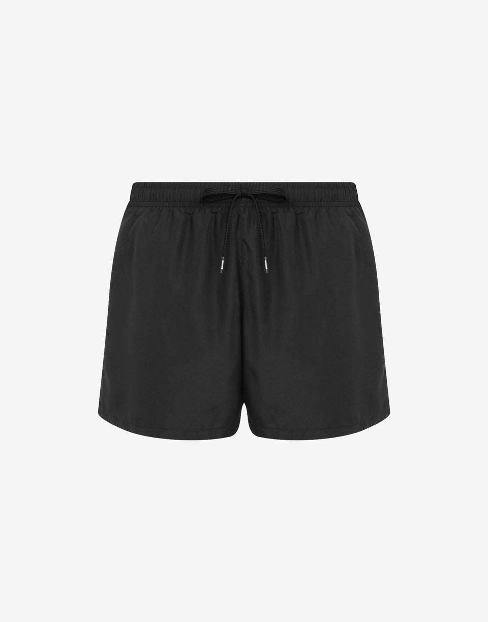 徽标带沙滩裤 黑色 Moschino 0