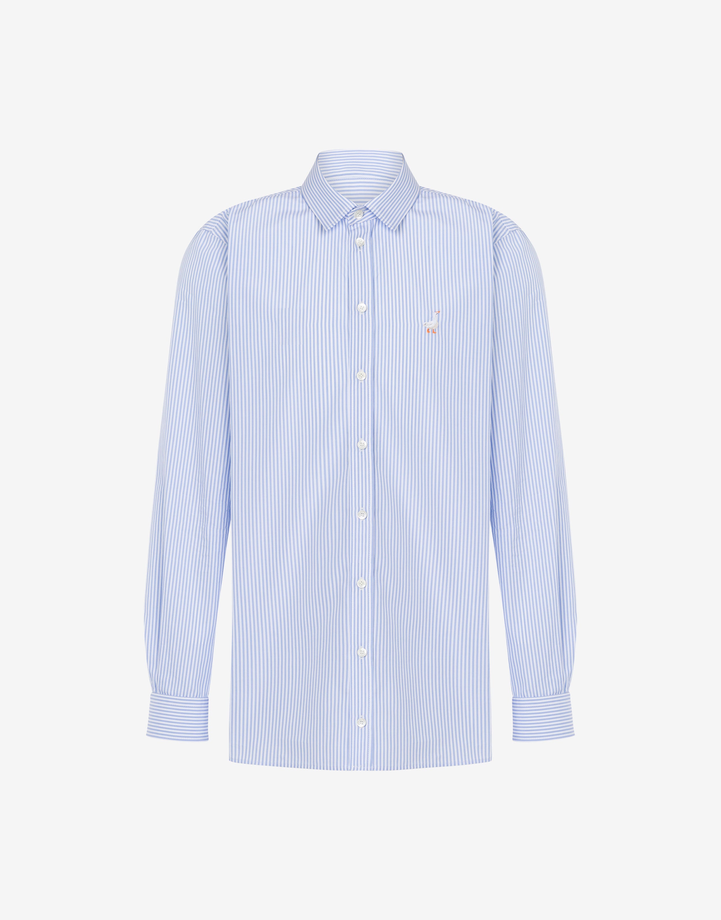 Poplin Shirt Goose Embroidery