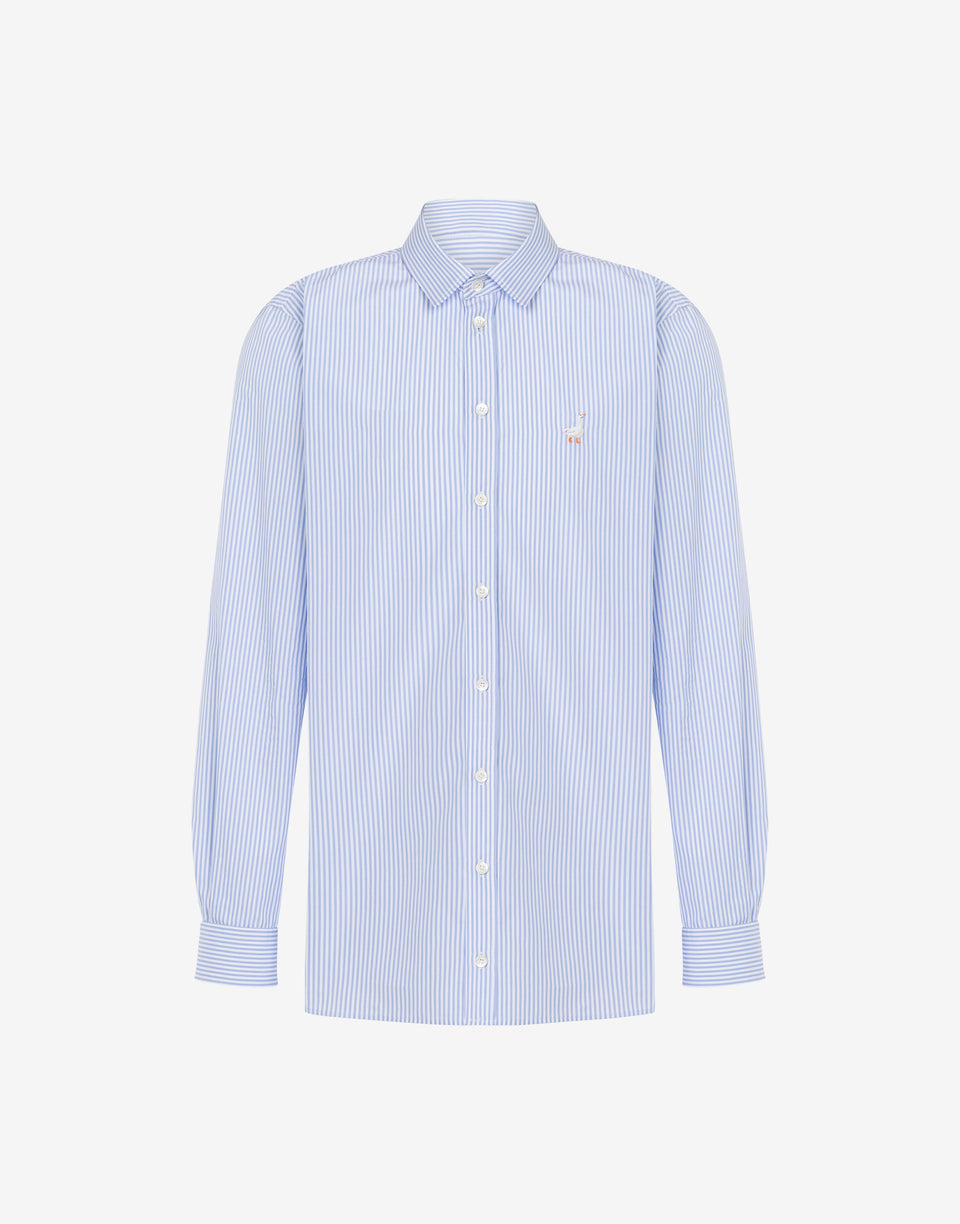 Camisa de popelina Goose Embroidery Celeste Moschino 0