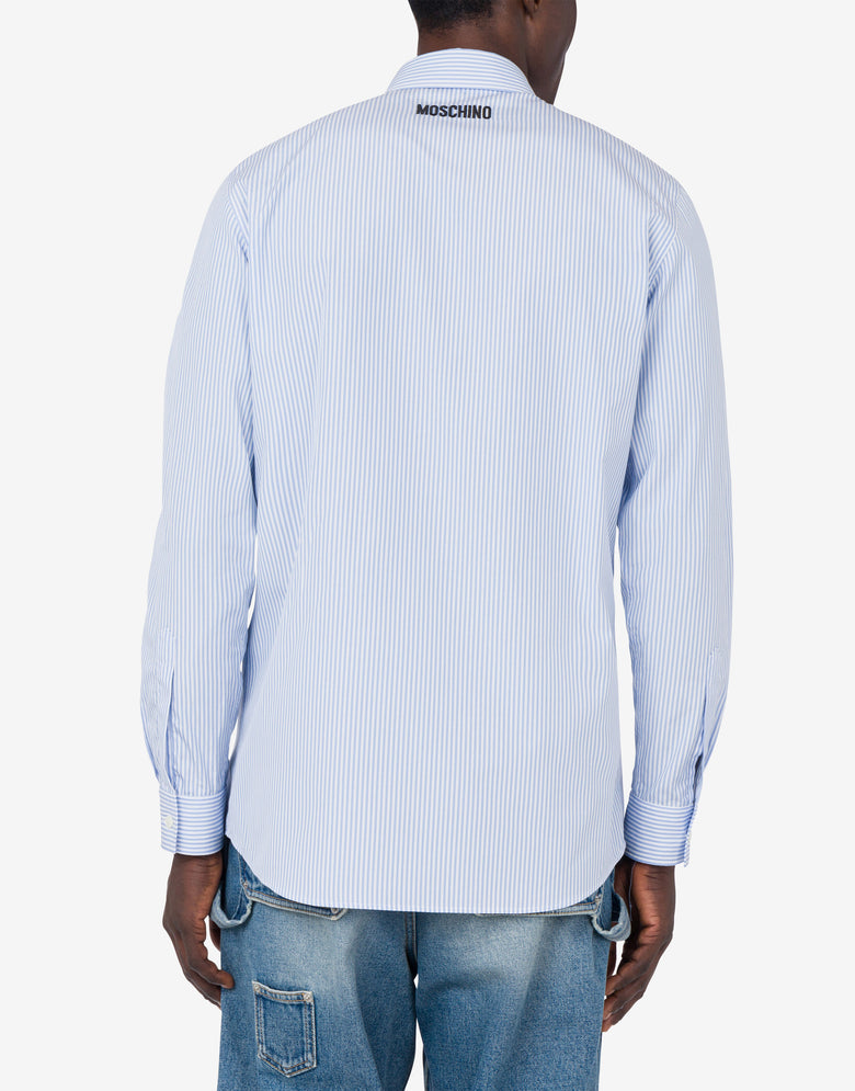 Camisa de popelina Goose Embroidery Celeste Moschino 2