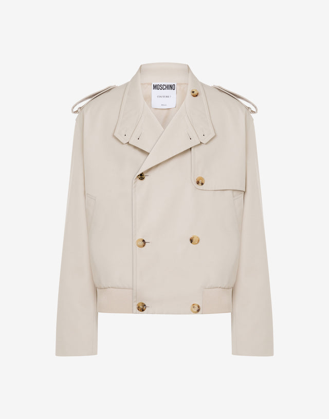 Gabardine Jacket Tailored Twist Light brown Moschino 0