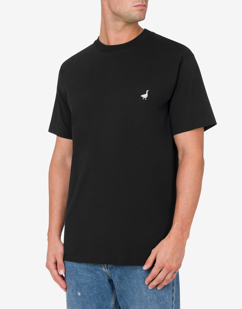 T恤衫Goose Embroidery 黑色 Moschino 1