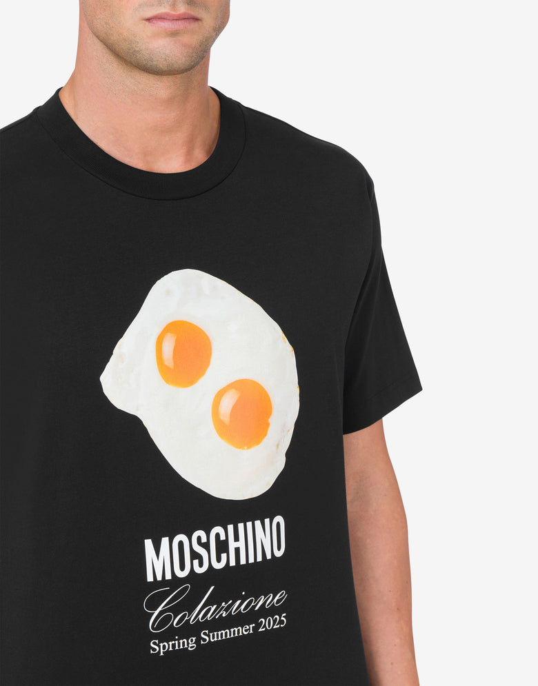 T-shirt Eggs Black Moschino 3