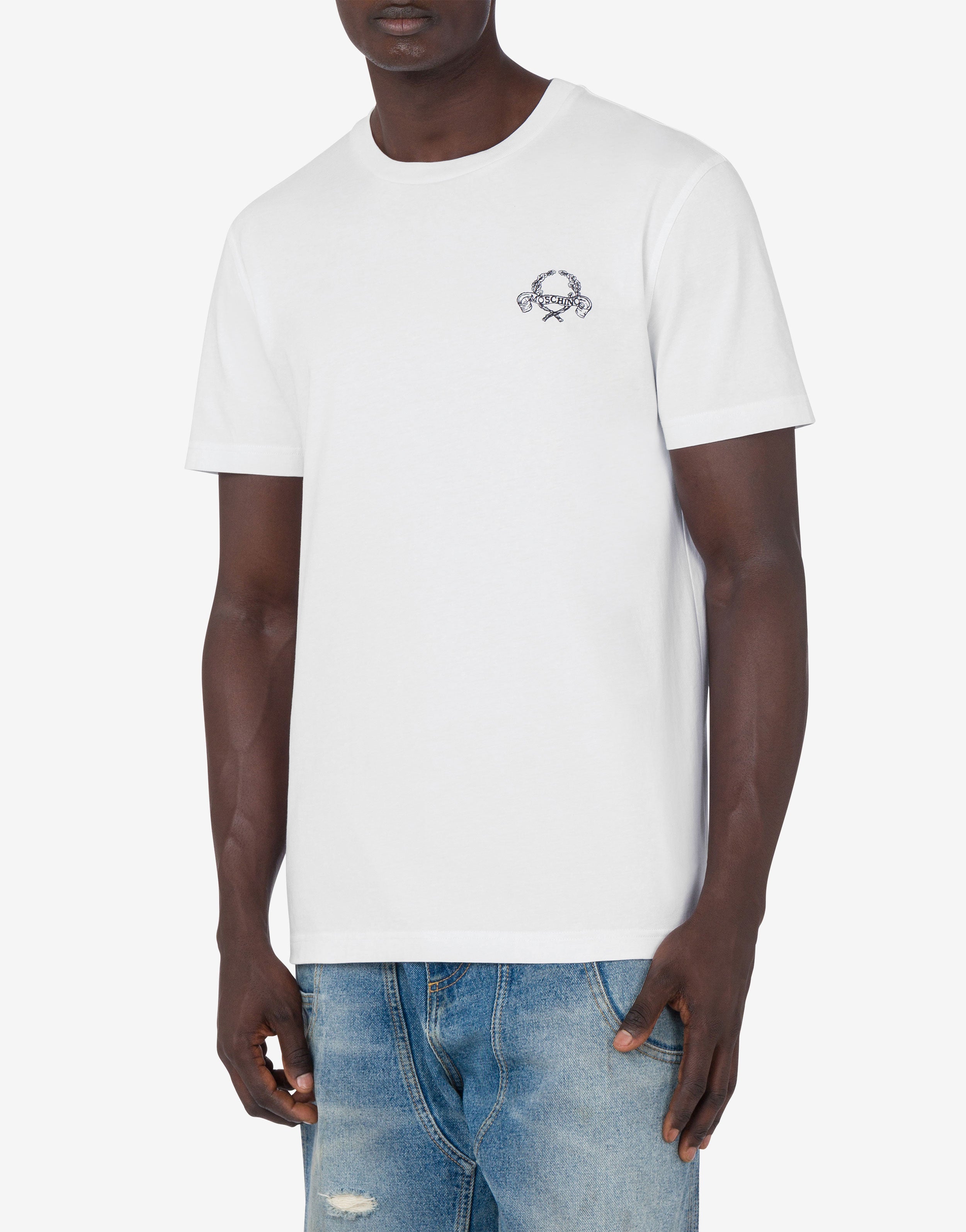 Tシャツ・カットソー MOSCHINO Men T Shirts 251ZZ070602411001 WHITE Designer Men's T-Shirts | Shop the Collection Online