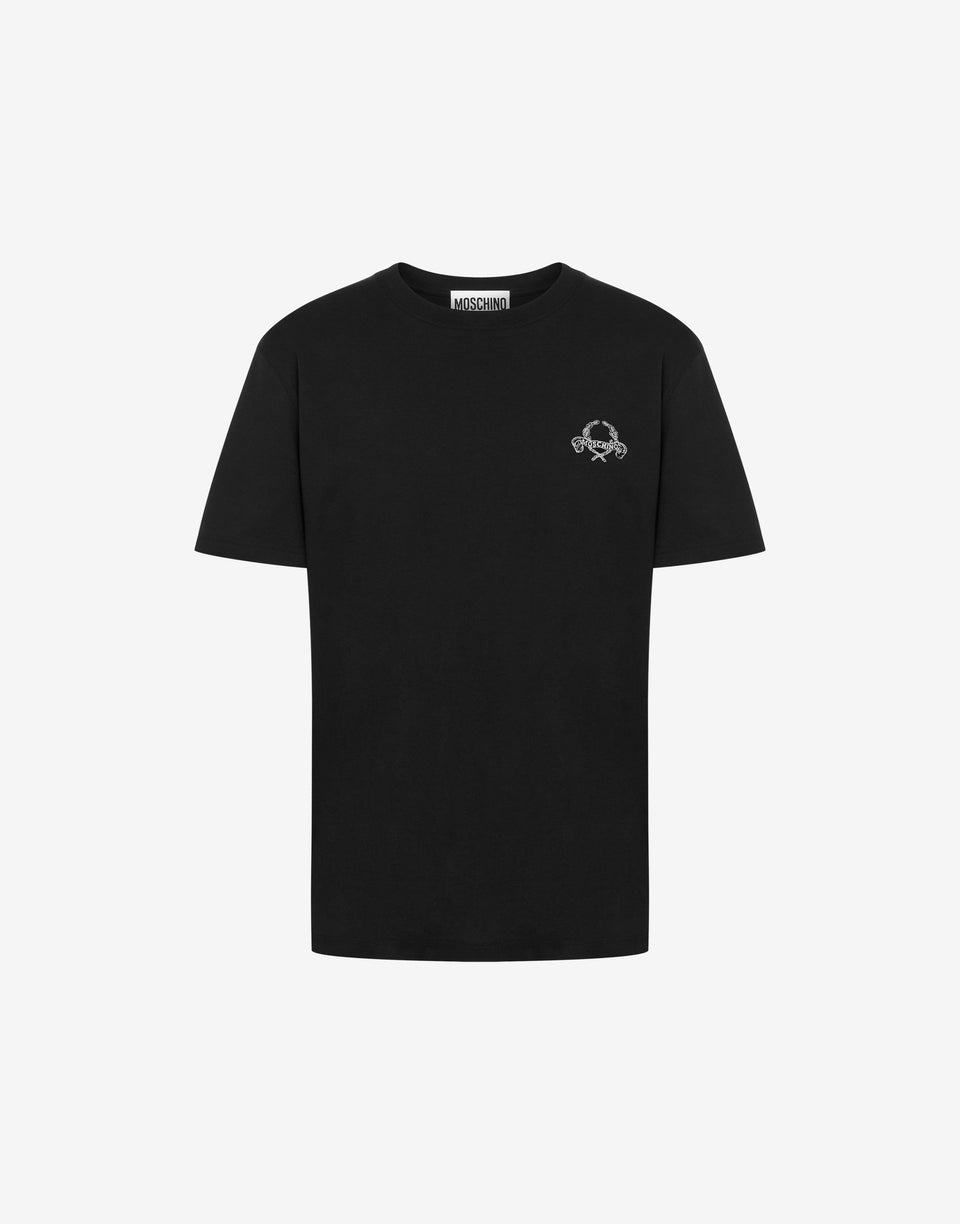 T恤衫Laurel Crown Logo 黑色 Moschino 0