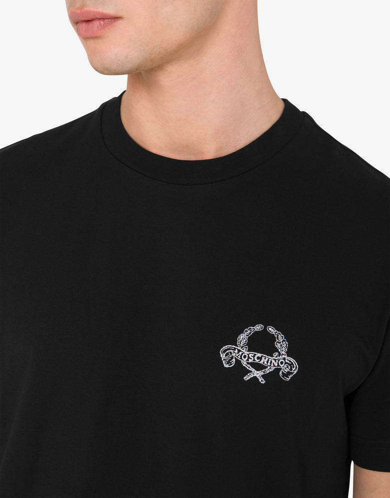 T恤衫Laurel Crown Logo 黑色 Moschino 3