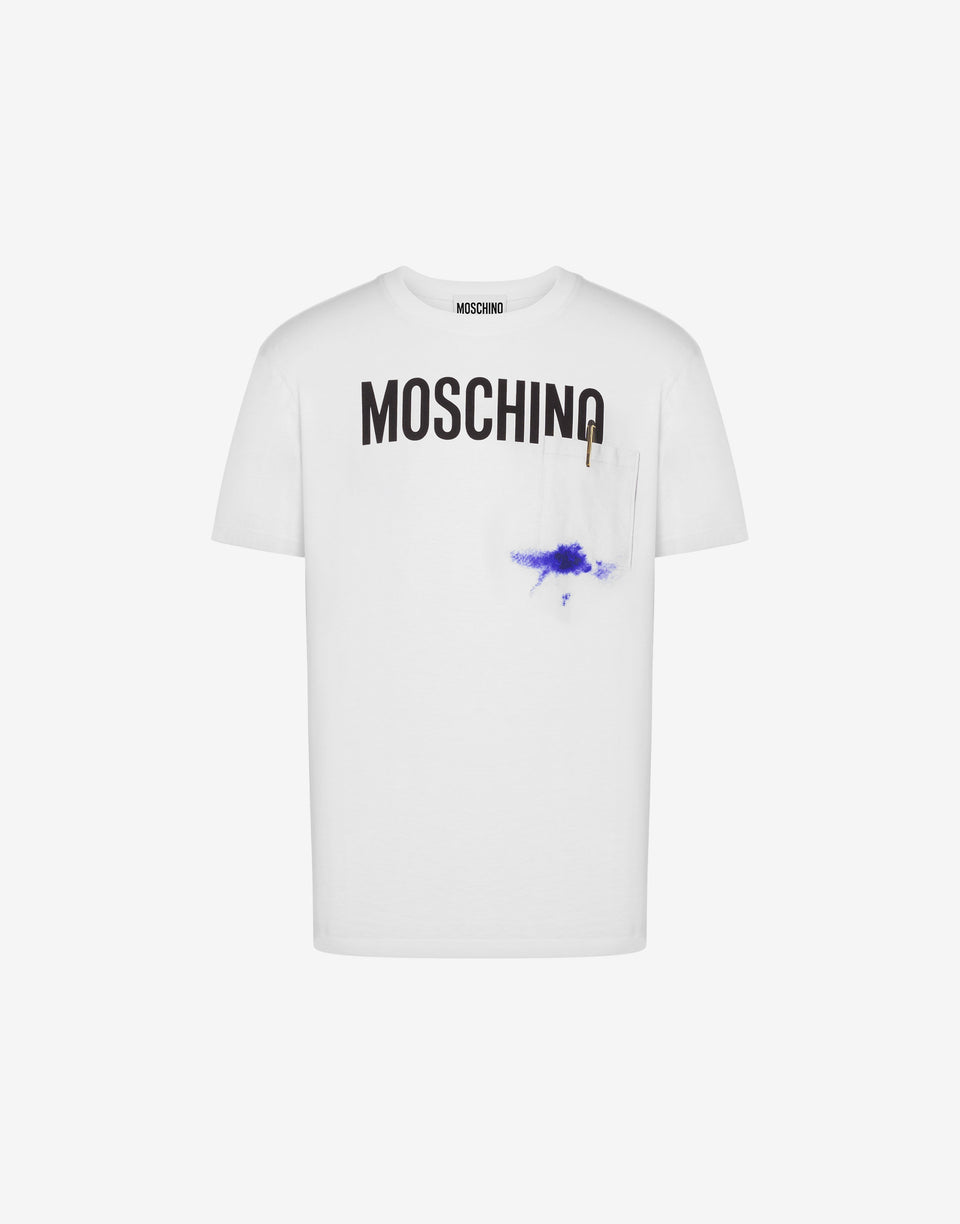 办公室灵感针织 T 恤 白色 Moschino 0