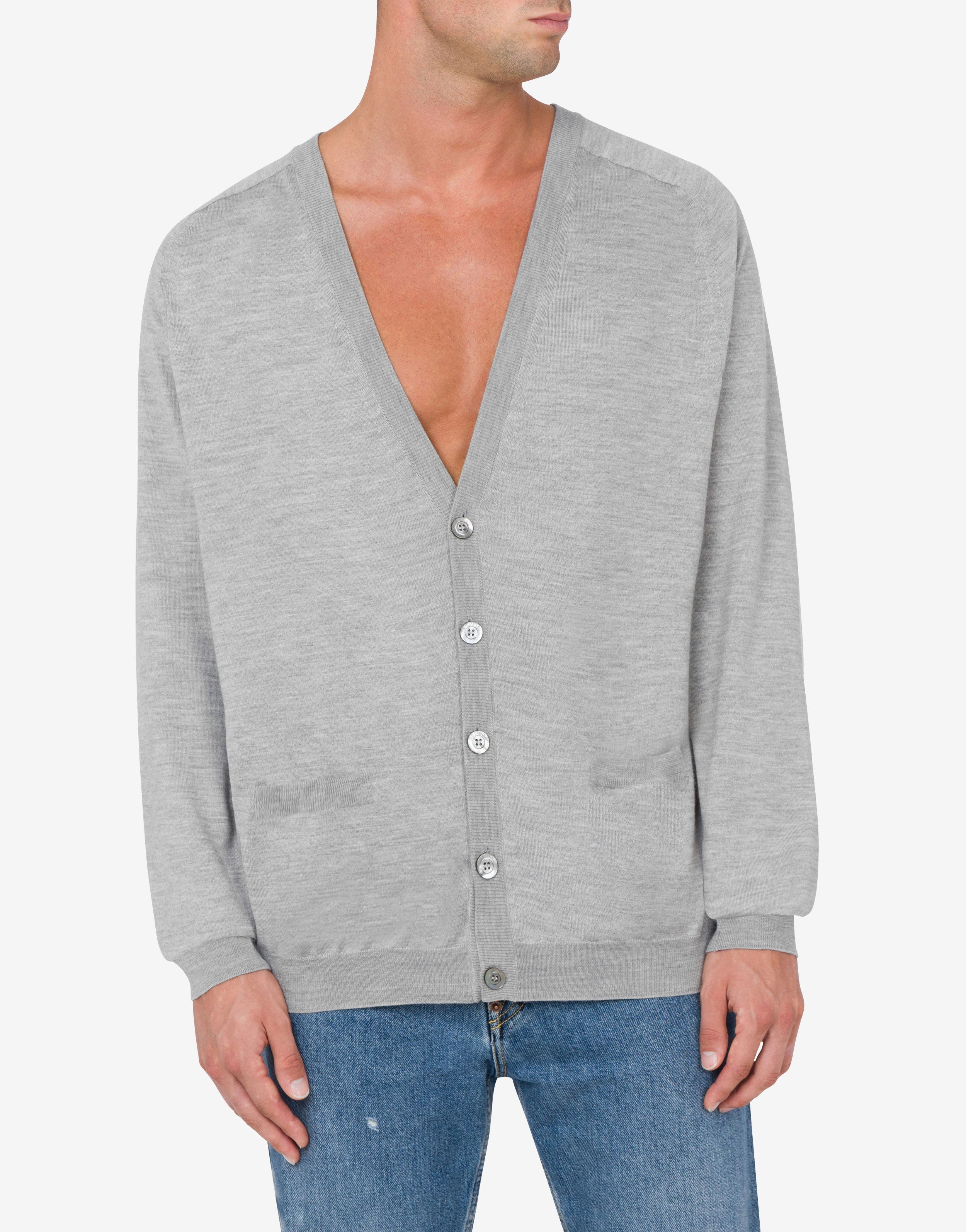 Wool Cardigan Golden M | Moschino