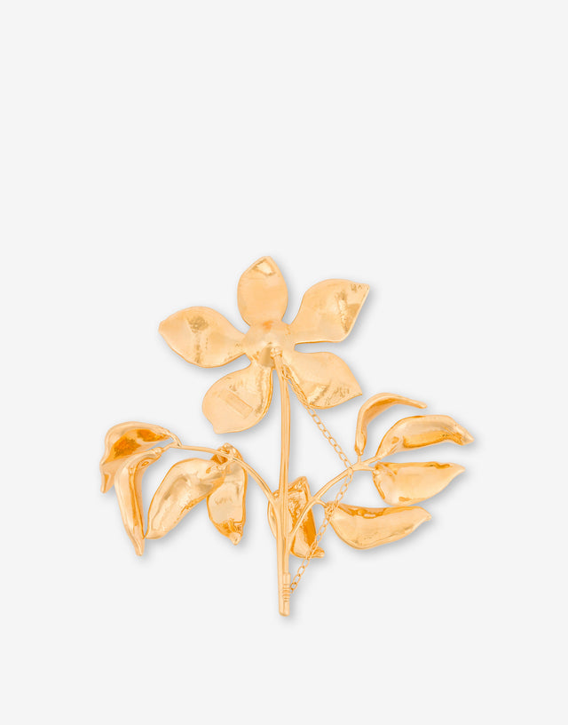 Maxi broche de metal Gold Moschino 1