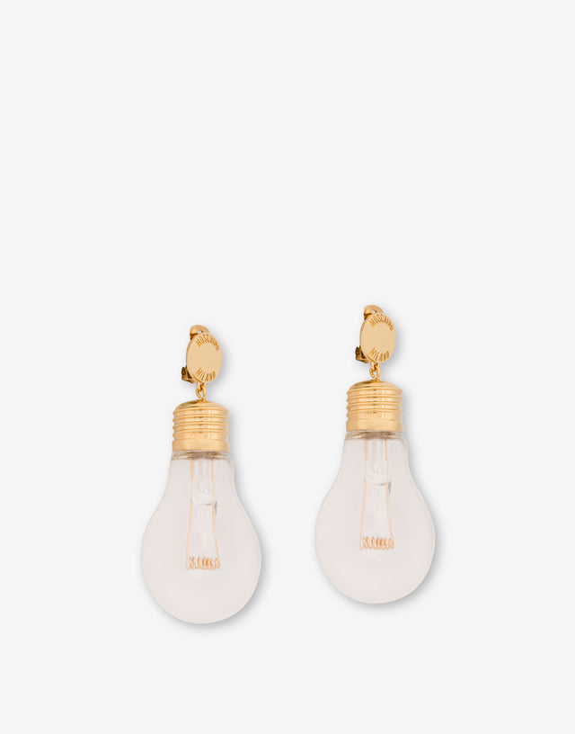 Pendientes bombilla  Gold Moschino 1